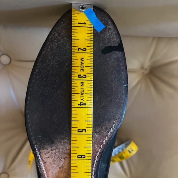 Men's Justin Black Leather Roper Boots, Style 3133 - Size 8 1/2 D - Picture 8 of 9